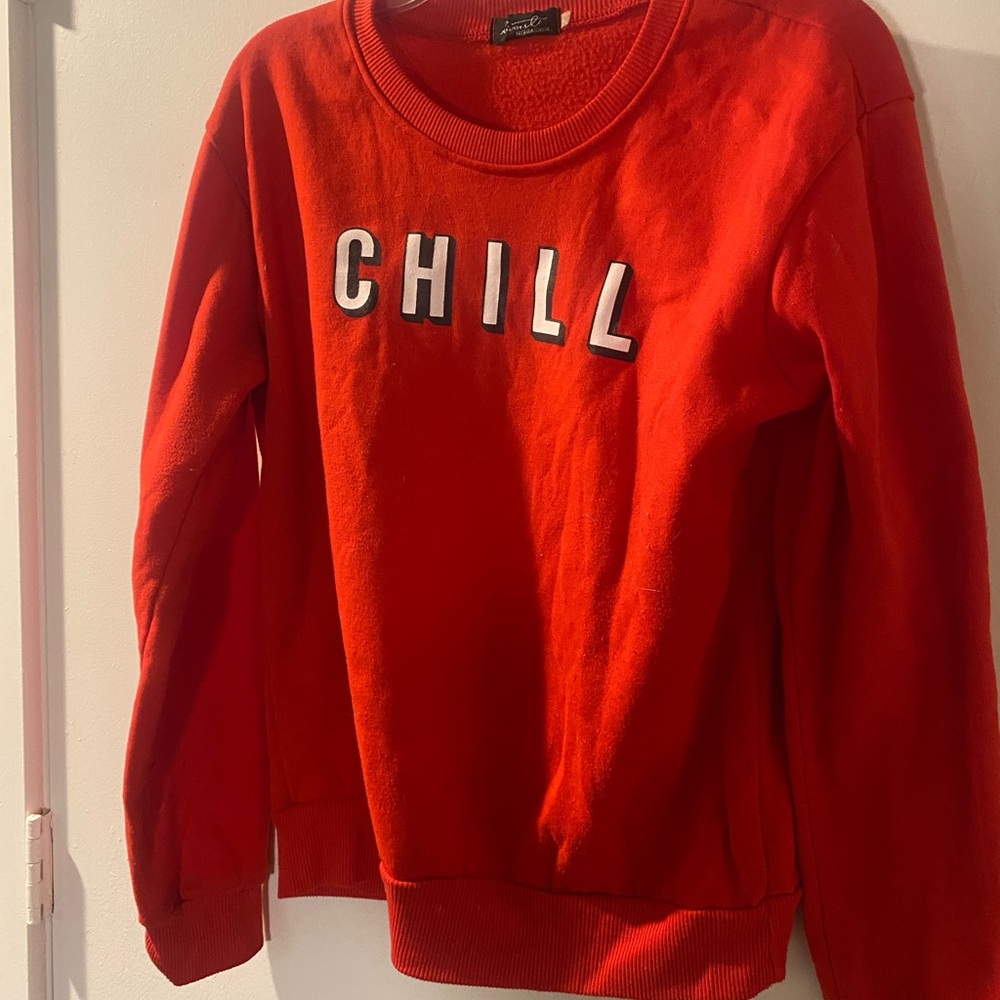 Red (Netflix &) “Chill” Sweater
